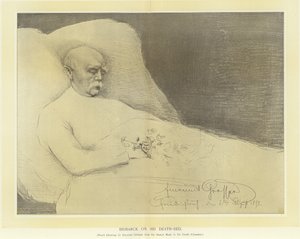 Bismarck på sin dödsbädd