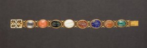 Armband (guld och ädelstenar) av German School