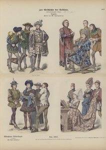 Burgundisk klänning, 1400-tal av German School