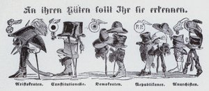 Vid deras hattar ska du känna dem (litho) av German School