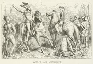 Caesar och Ariovistus av German School