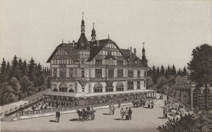 Café Jagerhaus (litho) av German School