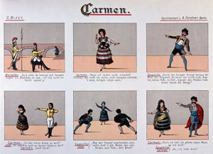 Carmen - 1800-talsbildserie av German School