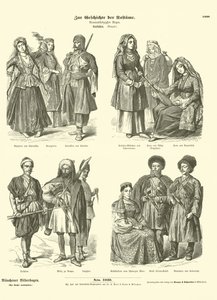 Kaukasiska dräkter, 1800-talet av German School