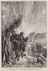 Cave of the Winds, under Niagara Falls, New York, USA (gravyr) av German School