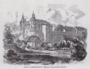 Chateau de Montbeliard, Frankrike (gravyr) av German School