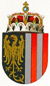 Oberösterreichs vapensköld, c.1898 av German School