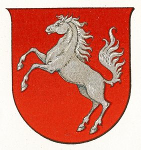 Westfalens vapen, c.1898 av German School