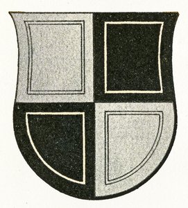 Zollerns (Hechingen) vapen, c.1898 av German School