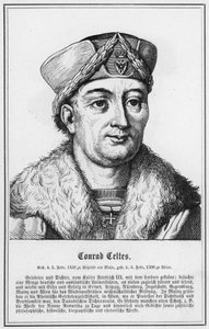 Conrad Celtes (gravyr) av German School