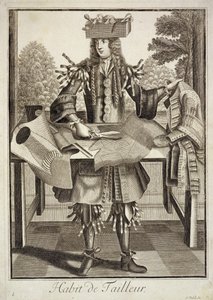 Kostym för en skräddare, pub. av Gerard Valck (16512-1726) c.1690 av German School