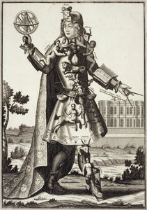 Kostym för en astrolog, pub. av Gerard Valck (16512-1726) c.1690 av German School