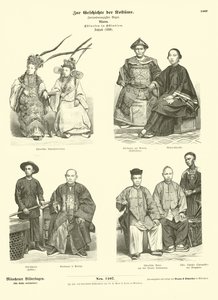 Dräkt för kineser i Ostindien, 1880 av German School