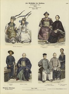 Dräkt för kineser i Ostindien, 1880 av German School