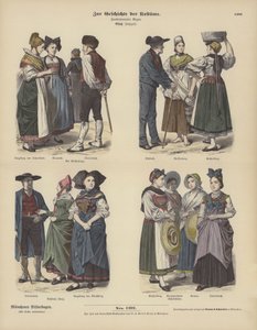 Kostymer från Alsace av German School