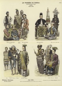 Kostymer i Indonesien, 1880 av German School