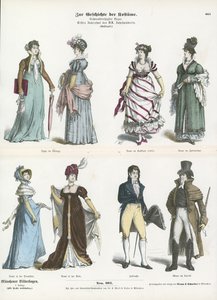 Dräkter från 1800-talet av German School