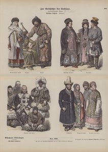 Dräkter från ryska Fjärran Östern, 1800-talet av German School