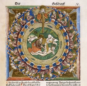 Evas skapelse, 1483 av German School