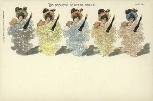 Da Brauchst De Keene Brille (färglitografi) av German School