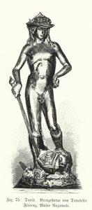 David, bronsstaty av Donatello (gravyr) av German School