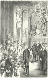 Deputation från Frankfurts parlament som erbjuder kung Fredrik Vilhelm IV Tysklands krona, 1849 av German School