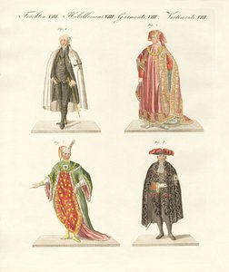 Annan riddarordning (färgad gravyr) av German School