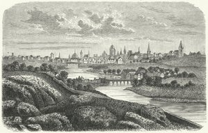 Dublin på 1600-talet (gravyr) av German School