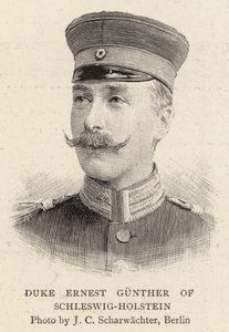 Hertig Ernest Gunther av Schleswig-Holstein av German School