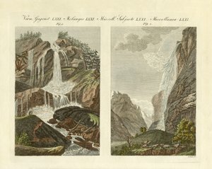 Dust-beck (färgad gravyr) av German School