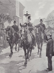 Påsktullen, Sachsen (litho) av German School