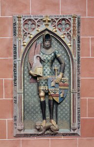 Bild av Rudolph von Sachsenhausen (polykrom sandsten) av German School