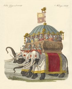 Elephant Castle of Great Khan Kublai av German School