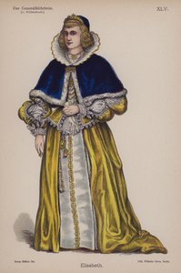 Elisabeth, från Der Generalfeldoberst av Ernst von Wildenbruch (färg litho) av German School