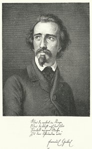 Emanuel Geibel, tysk poet och dramatiker (gravyr) av German School