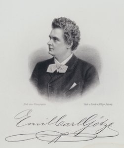 Emil Goetze, tysk operasångare (gravyr) av German School