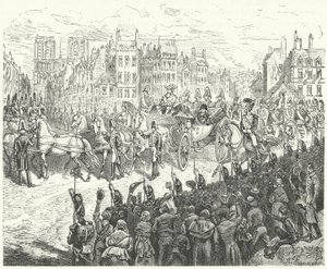 Kung Ludvig XVIII:s inträde i Paris 1814 av German School