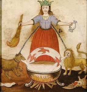 Fate, c.1605 (gouache på papper) av German School
