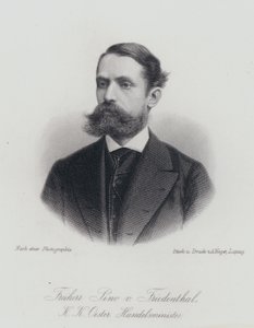 Felix Pino von Friedenthal, österrikisk tjänsteman och politiker (gravyr) av German School