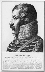 Ferdinand von Schill (gravyr) av German School