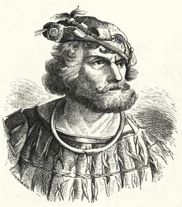 Florian Geyer, tysk adelsman och riddare som var en av befälhavarna för bondestyrkorna i tyska bondekriget (gravyr) av German School