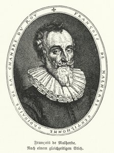 Francois de Malherbe, fransk poet och översättare (litho) av German School