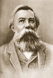 Frederick Engels (sepiafoto) av German School