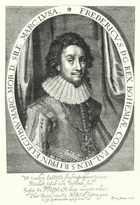 Fredrik I, kung av Böhmen, vinterkungen (gravyr) av German School