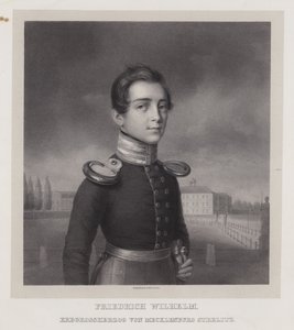 Frederick William, ärftlig storhertig av Mecklenburg-Strelitz (litho) av German School