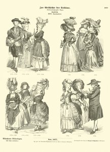 Franska dräkter, 1700-tal av German School