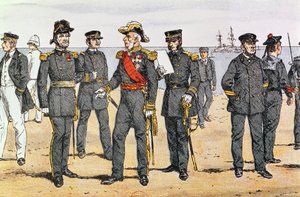 Franska marinuniformer, sent 1800-tal av German School