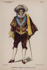 Friedrich, hertig av Pfalz, från Der Generalfeldoberst av Ernst von Wildenbruch (färg litho) av German School
