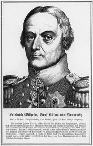 Friedrich Wilhelm, Graf Bulow von Dennewik (gravyr) av German School