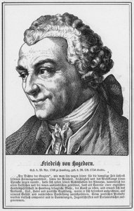 Friedrich von Hagedorn (gravyr) av German School